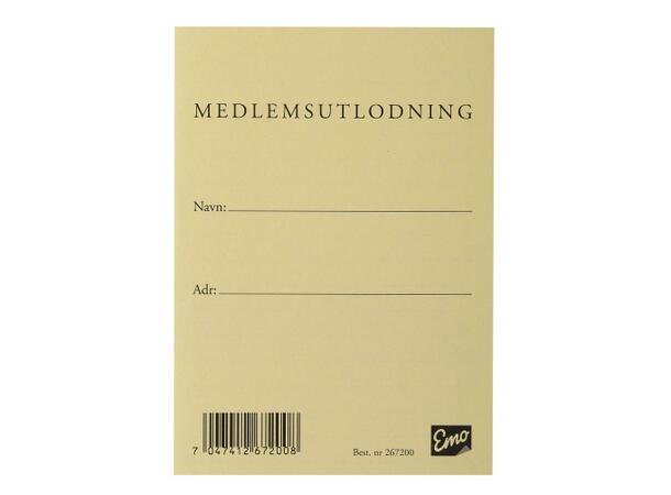 Loddbok Medlemsutlodning 1-50 